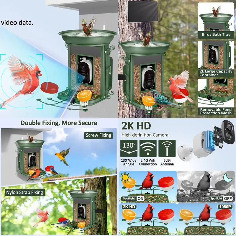Power Tools Ai - Mangeoire à oiseaux intelligente à énergie