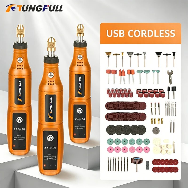 Power Tools Icon - Mini-meuleuse électrique sans fil rechargeable TUNGFULL,