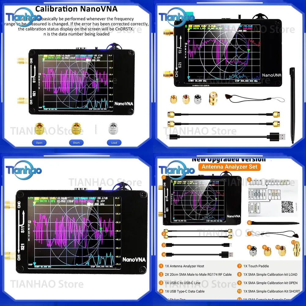 Power Tools Vector - NanoVNA-H TFT 2,8 pouces amélioré pour