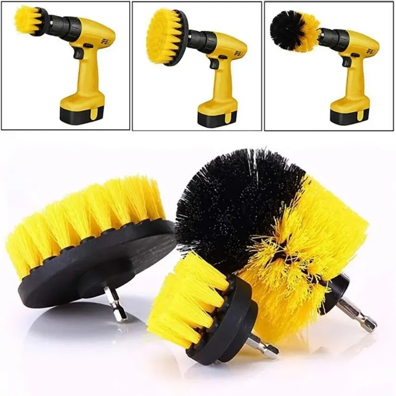 Power Tools Tool Box - Kit de 3 brosses de nettoyage