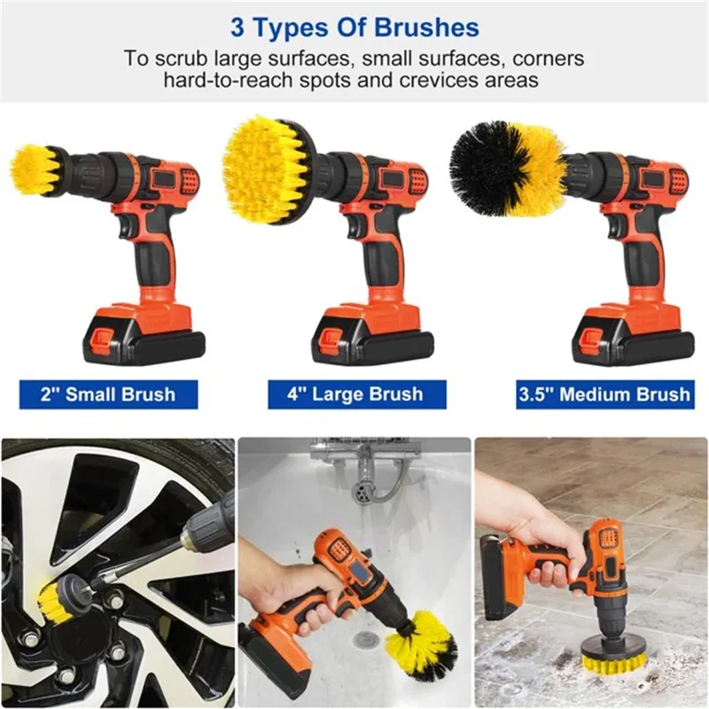 Kit de 3 brosses de nettoyage  - Power Tools Tool Box avis et prix